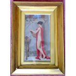 1 x Original Painting By J. W. Godward (John William Godward) - Title: REVERIE - Year 1905 - From