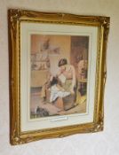 1 x Framed Print Entitled "Treasured Moments By C Wilson" - From A Grade II Listed Hall In Good