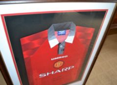 1 x Phil Neville Framed And Mounted Signed Football Shirt - From A Grade II Listed Hall In Good