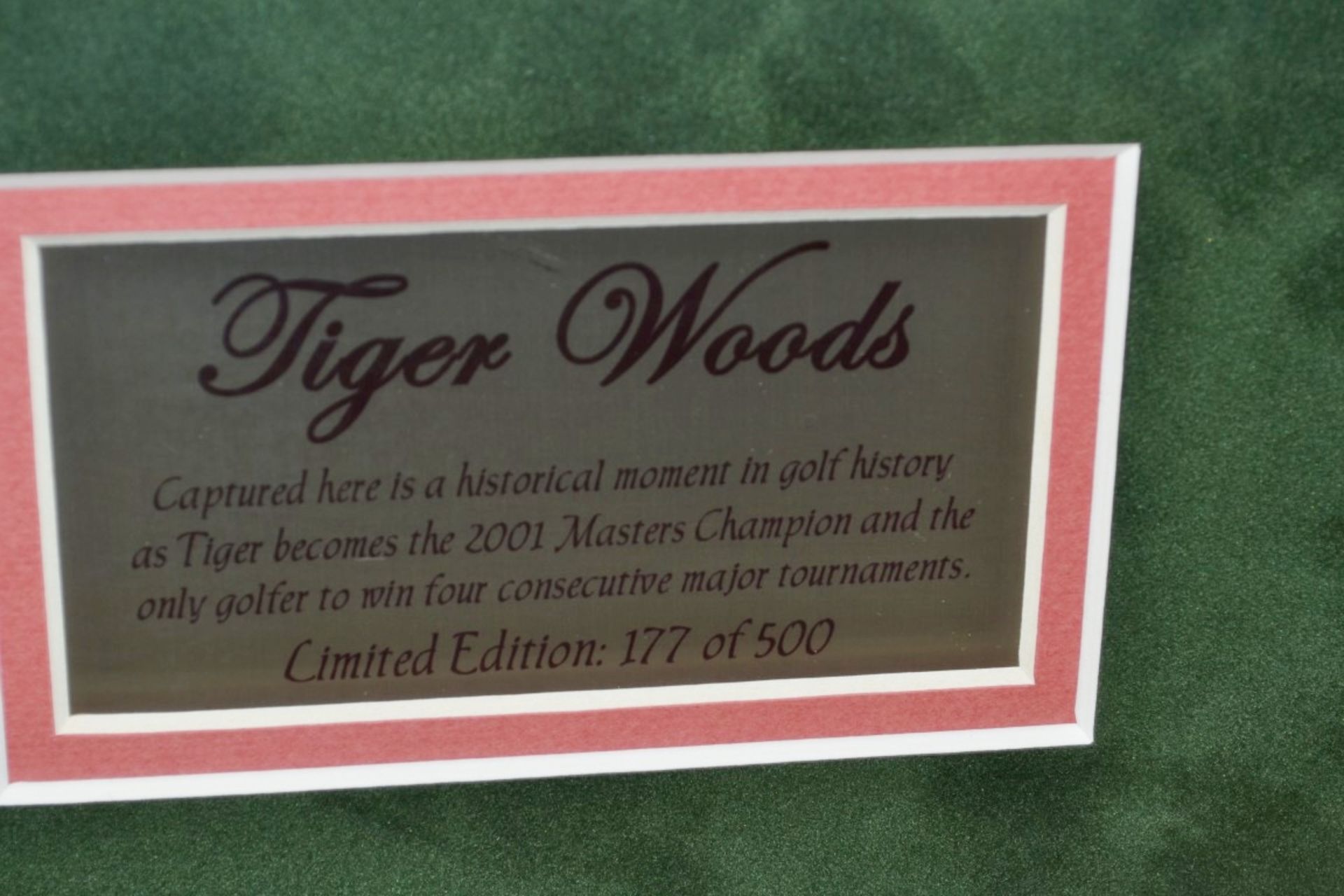 1 x Genuine Limited Edition Photograph Of Tiger Woods (Unsigned) - No. 177 of 500 - Guarantee Of - Image 3 of 7