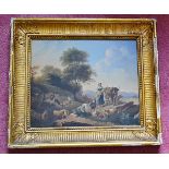 1 x Original Oil Painting Depicting Milk Maids By Jacob "van" Strij (1756-1815) - From A Grade II