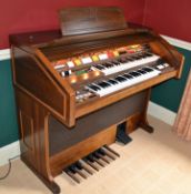 1 x ELKA E49 Freestanding Electric Organ (Circa 1984) - From A Grade II Listed Hall In Good