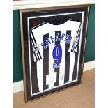 1 x Alan Shearer Framed And Mounted Signed Football Shirt - From A Grade II Listed Hall In Good