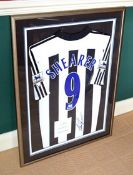 1 x Alan Shearer Framed And Mounted Signed Football Shirt - From A Grade II Listed Hall In Good