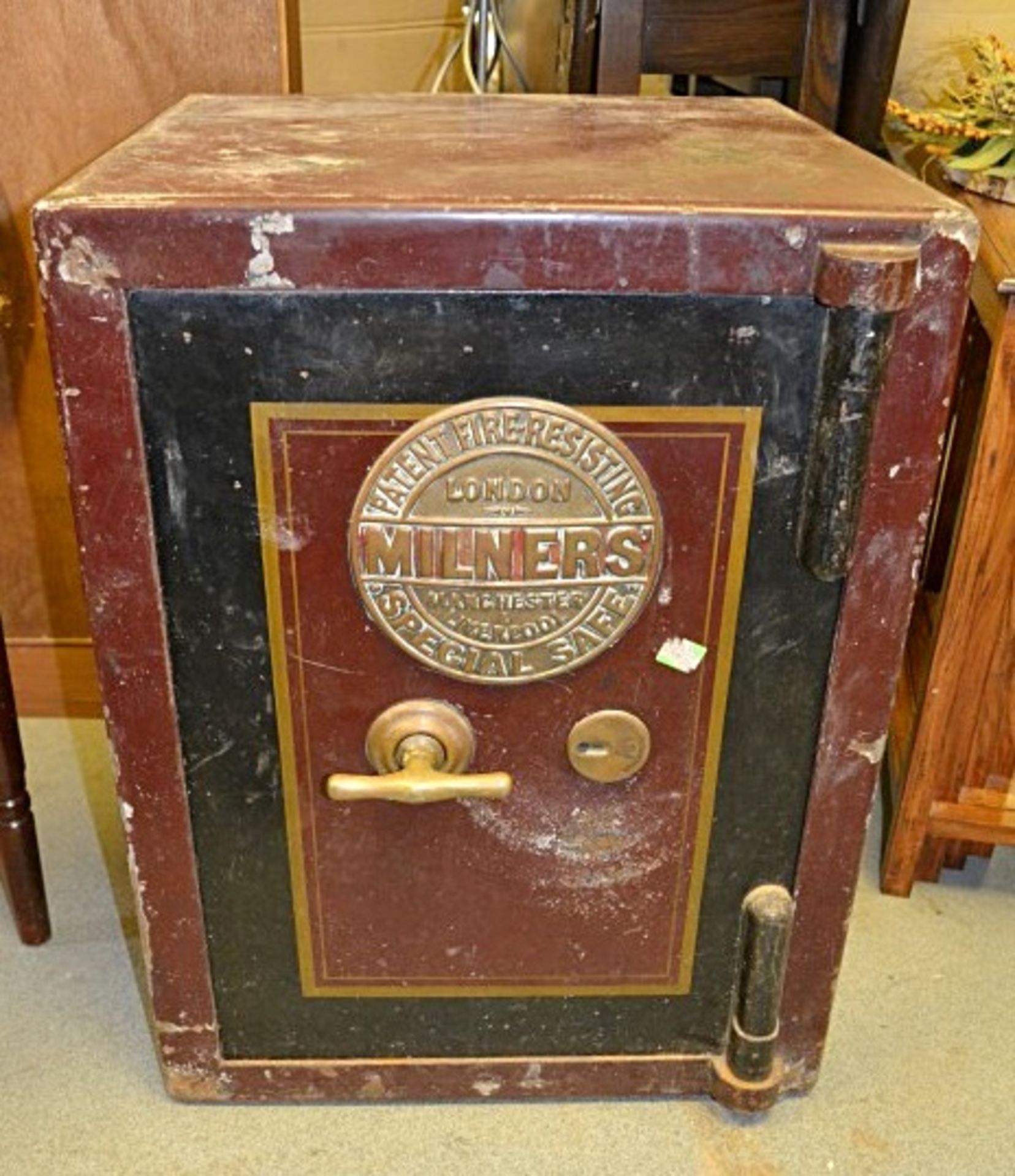 1 x Vintage Milners "Special" Fire Resistant Safe - Circa 1920-1950 - From A Grade II Listed Hall In