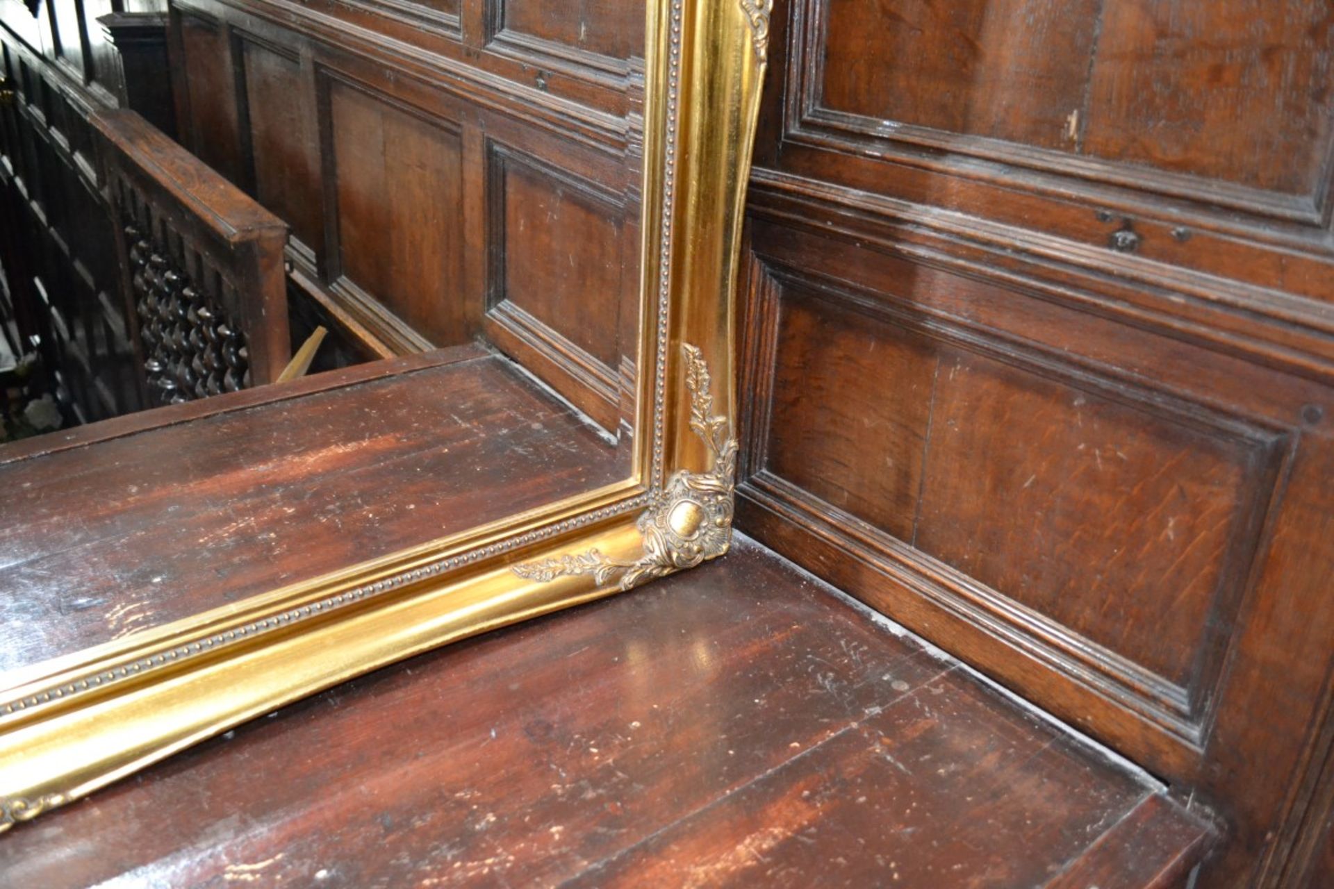 1 x Very Large Gilt Framed Mirror - From A Grade II Listed Hall In Great Condition - Dimensions: - Image 3 of 3