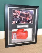 1 x MIKE TYSON Autographed Boxing Glove In Frame With Photograph - From A Grade II Listed Hall In