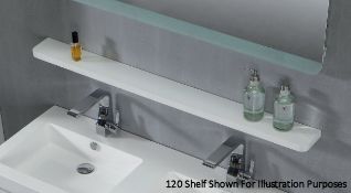 1 x Contemporary Bathroom Storage Shelf 100