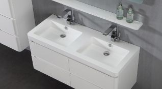 1 x MarbleTECH Urban Double Basin & Base Unit 120 - B Grade Stock