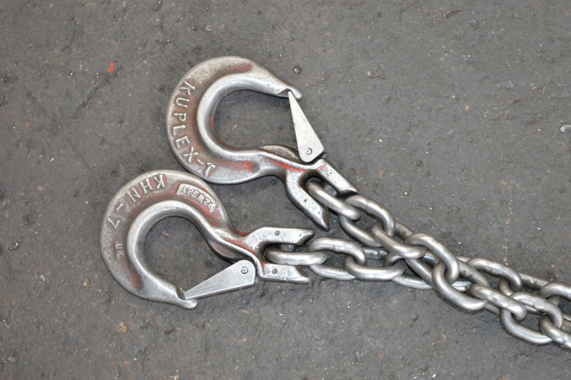 1 x Kuplex Lifting Chain With Various Sling Eye Hooks - Heavy Duty Lifting Equipment - CL202 - Ref - Image 3 of 7