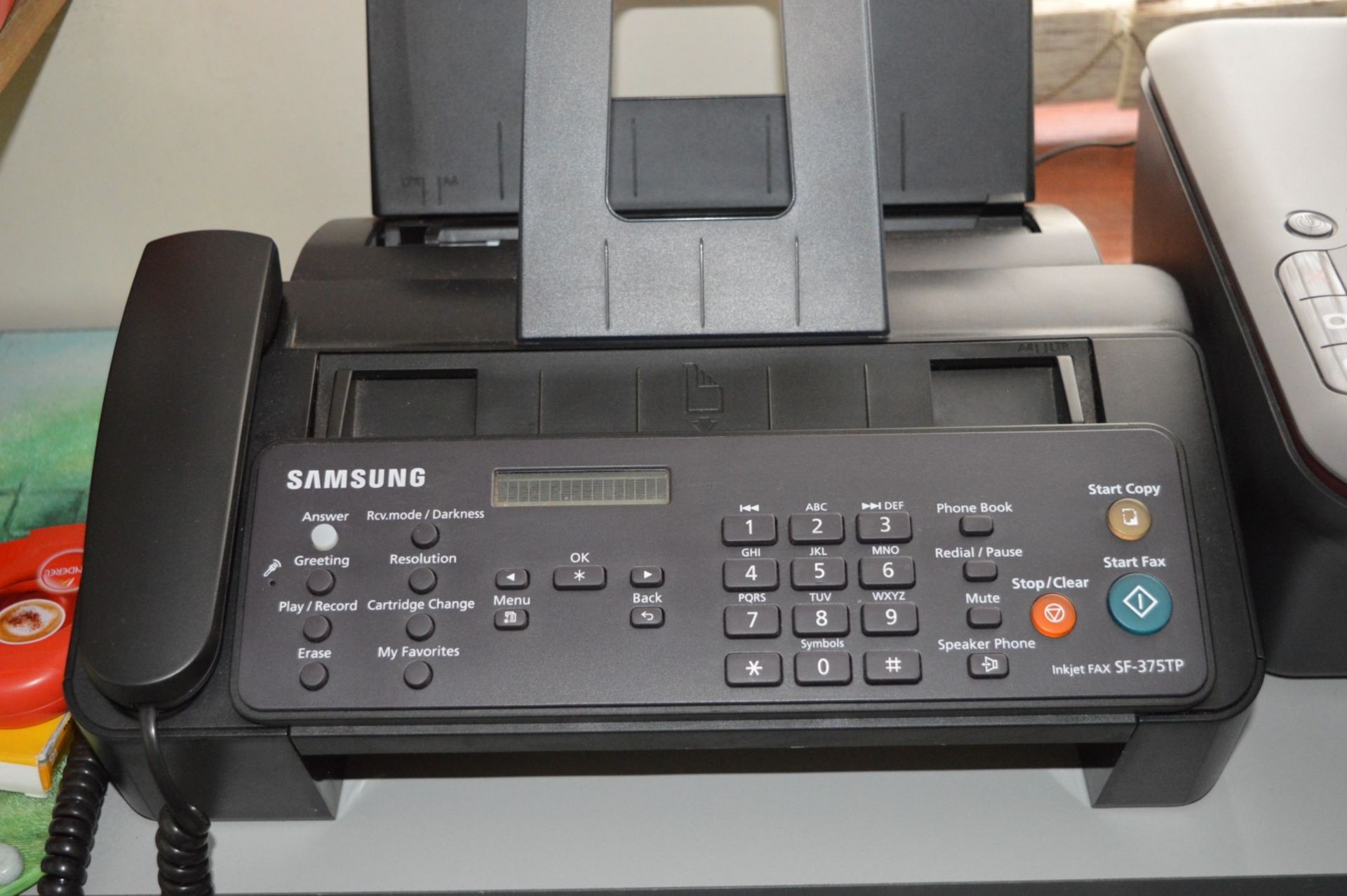 1 x Samsung Fax Machine - Model SF-375TP - CL202 - Ref EN161 - Location: Worcester WR14 - Image 2 of 2