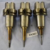 3 x Chucks With Shrink Fit Holders - CL202 - Ref EN307 - Location: Worcester WR14