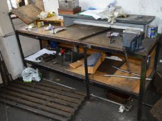1 x Steel Frame Workbench With Undershelf and Paramo No5 Vice - CL202 - Ref EN130 - Location: