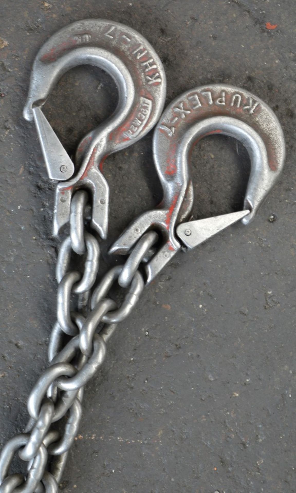 1 x Kuplex Lifting Chain With Various Sling Eye Hooks - Heavy Duty Lifting Equipment - CL202 - Ref - Image 2 of 7