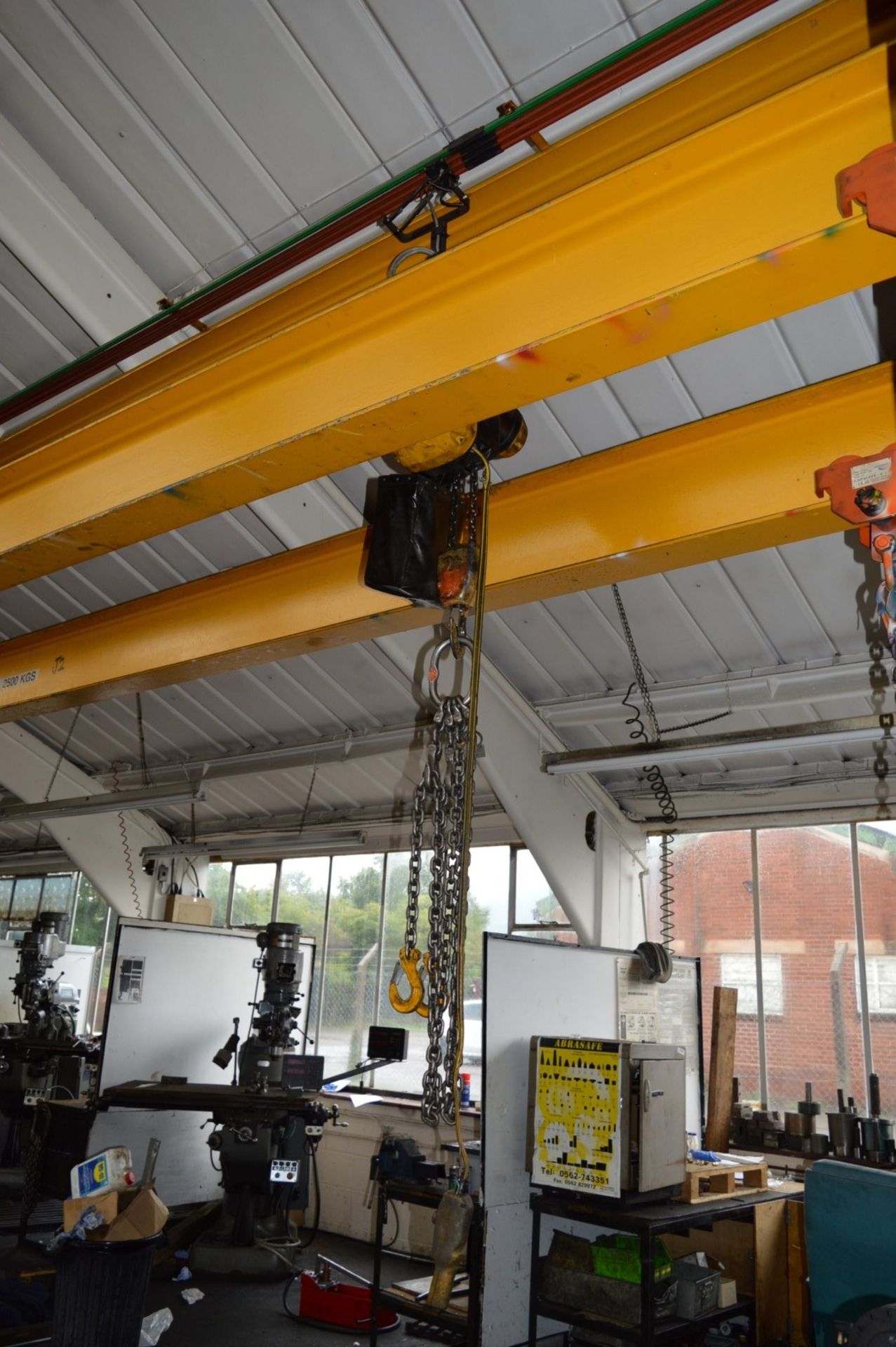 1 x Mercian Dual Rail Overhead Crane - 5 Ton Combined SWL - Fitted With Twelve Masterlift Type - Image 5 of 21