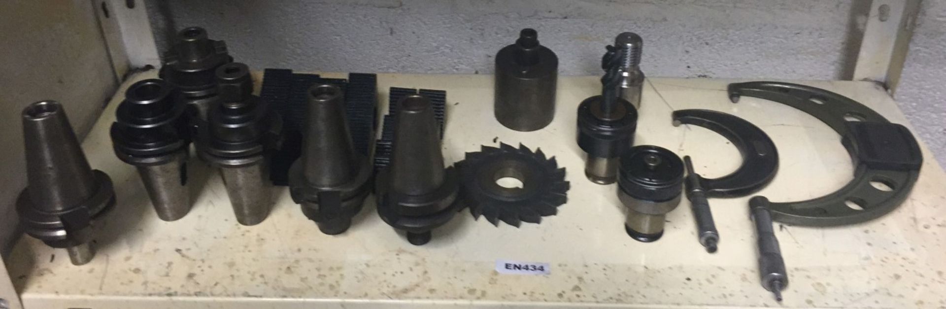 1 x Shelf Lot comprising of approximate 6 x assorted CNC/VMC Mill Chucks, 2 Calipers, 12 clamp steps - Image 20 of 21