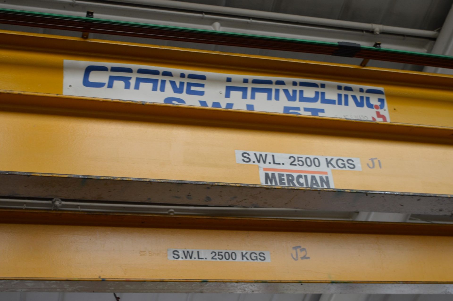 1 x Mercian Dual Rail Overhead Crane - 5 Ton Combined SWL - Fitted With Twelve Masterlift Type - Image 14 of 21