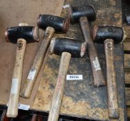 5 x Thor No 4 Copper Hammers - CL202 - Ref EN030 - Location: Worcester WR14 - RRP £225!