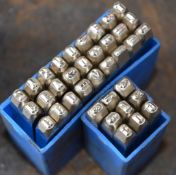 2 x Sets of Pirory 3mm Metal Letter Stamp Punches - CL202 - Ref EN187 - Location: Worcester WR14