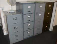 4 x Various Office Filing Cabinets - CL202 -  Ref TOF - Location: Worcester WR14