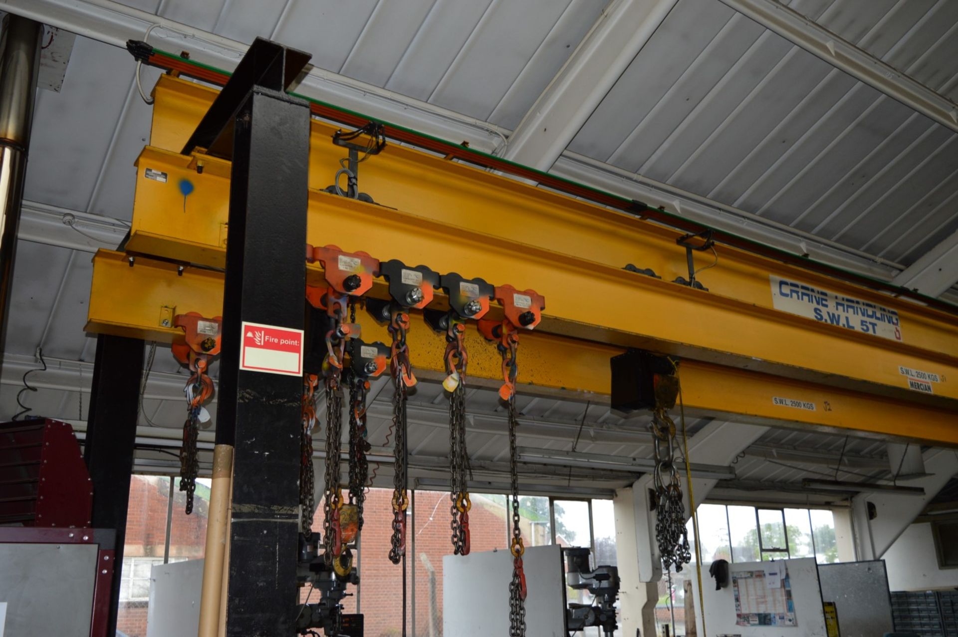 1 x Mercian Dual Rail Overhead Crane - 5 Ton Combined SWL - Fitted With Twelve Masterlift Type - Image 21 of 21