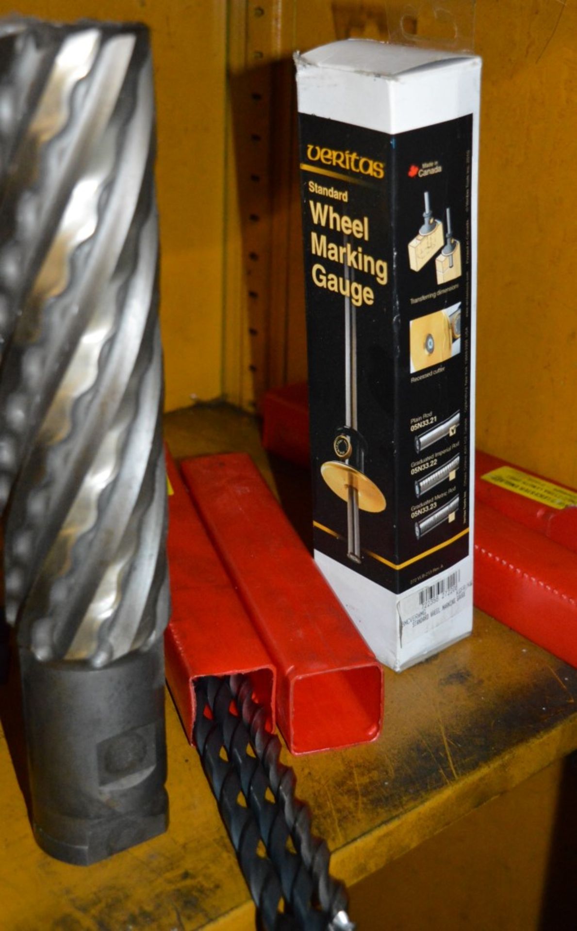 1 x Contents of Cabinet - Include Large Drill Bits, Euchner N1A Limit Switch,  Wheel Marking Gauge - Image 9 of 12