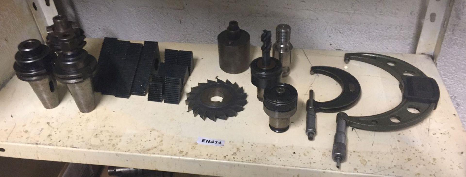 1 x Shelf Lot comprising of approximate 6 x assorted CNC/VMC Mill Chucks, 2 Calipers, 12 clamp steps - Image 11 of 21