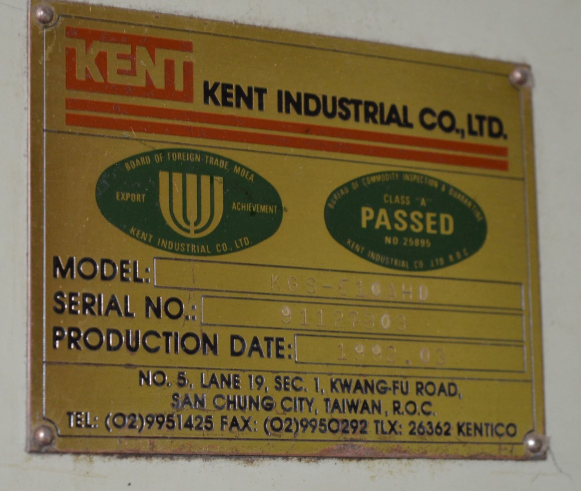1 x KENT KGS-510AHD Surface Grinder - Location: Worcester WR14 - Image 11 of 13