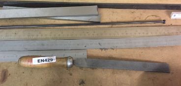 1 x Small Job Lot comprising of various length metal rulers and file