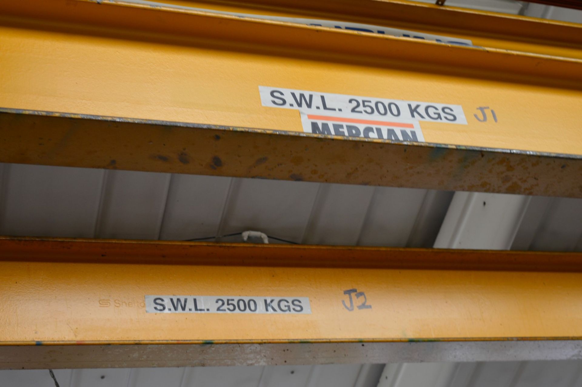 1 x Mercian Dual Rail Overhead Crane - 5 Ton Combined SWL - Fitted With Twelve Masterlift Type - Image 13 of 21