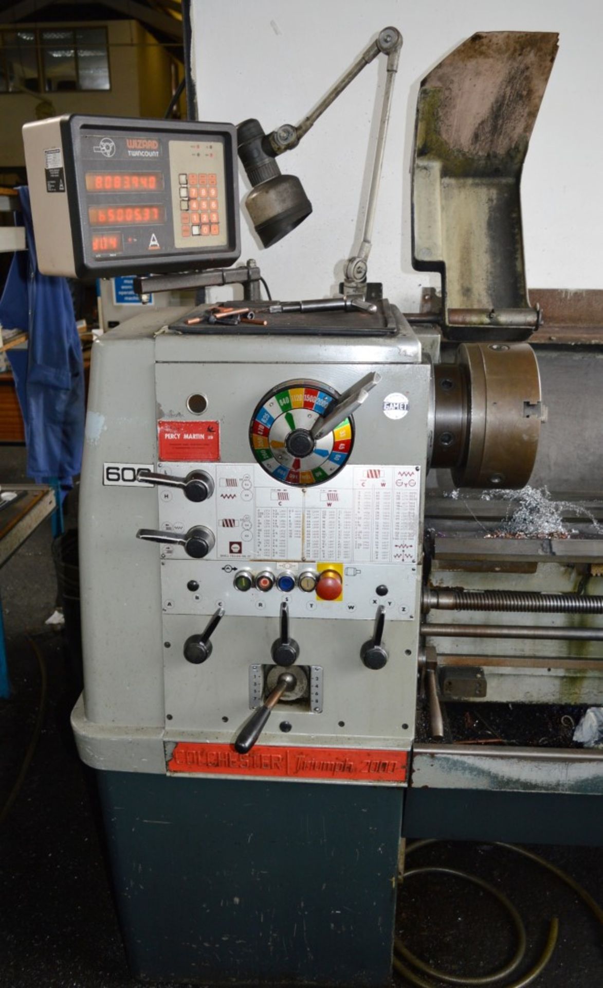 1 x Colchester Triumph 2000 Lathe With Wizard Twincount Digital Readout - Location: Worcester WR14 - Image 2 of 7