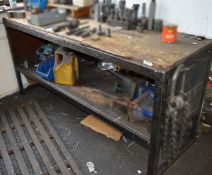 1 x Steel Frame Workbench With Undershelf - CL202 - Ref EN112 - Location: Worcester WR14 - Please