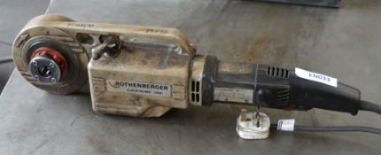 1 x Rothenberger Supertronic 2000 Portable Pipe Threader With Original Case - 240v - CL202 - Ref