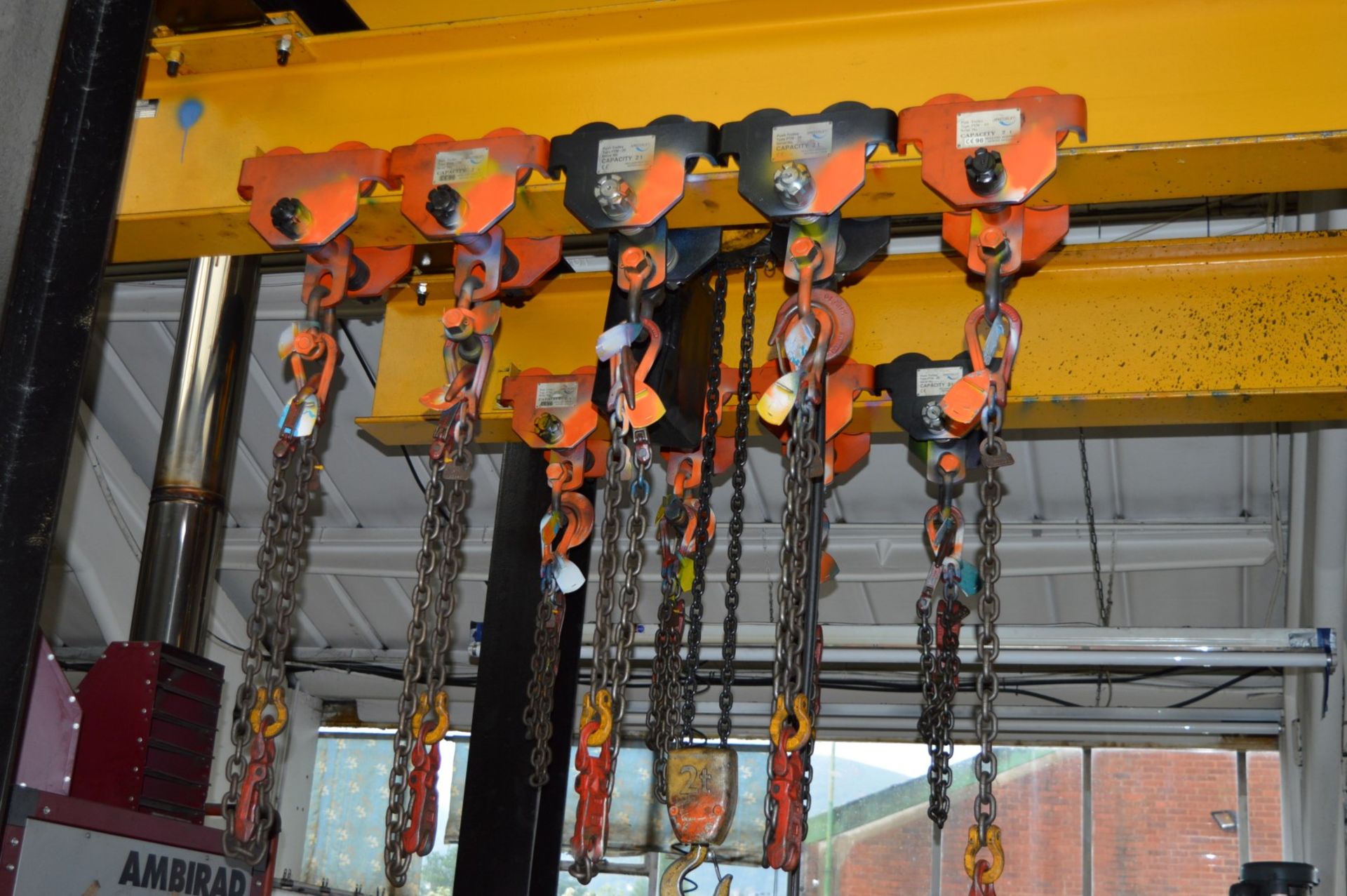 1 x Mercian Dual Rail Overhead Crane - 5 Ton Combined SWL - Fitted With Twelve Masterlift Type - Image 16 of 21