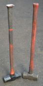 2 x Double Faced 14lb Sledge Hammers - CL202 - Ref EN036 - Location: Worcester WR14