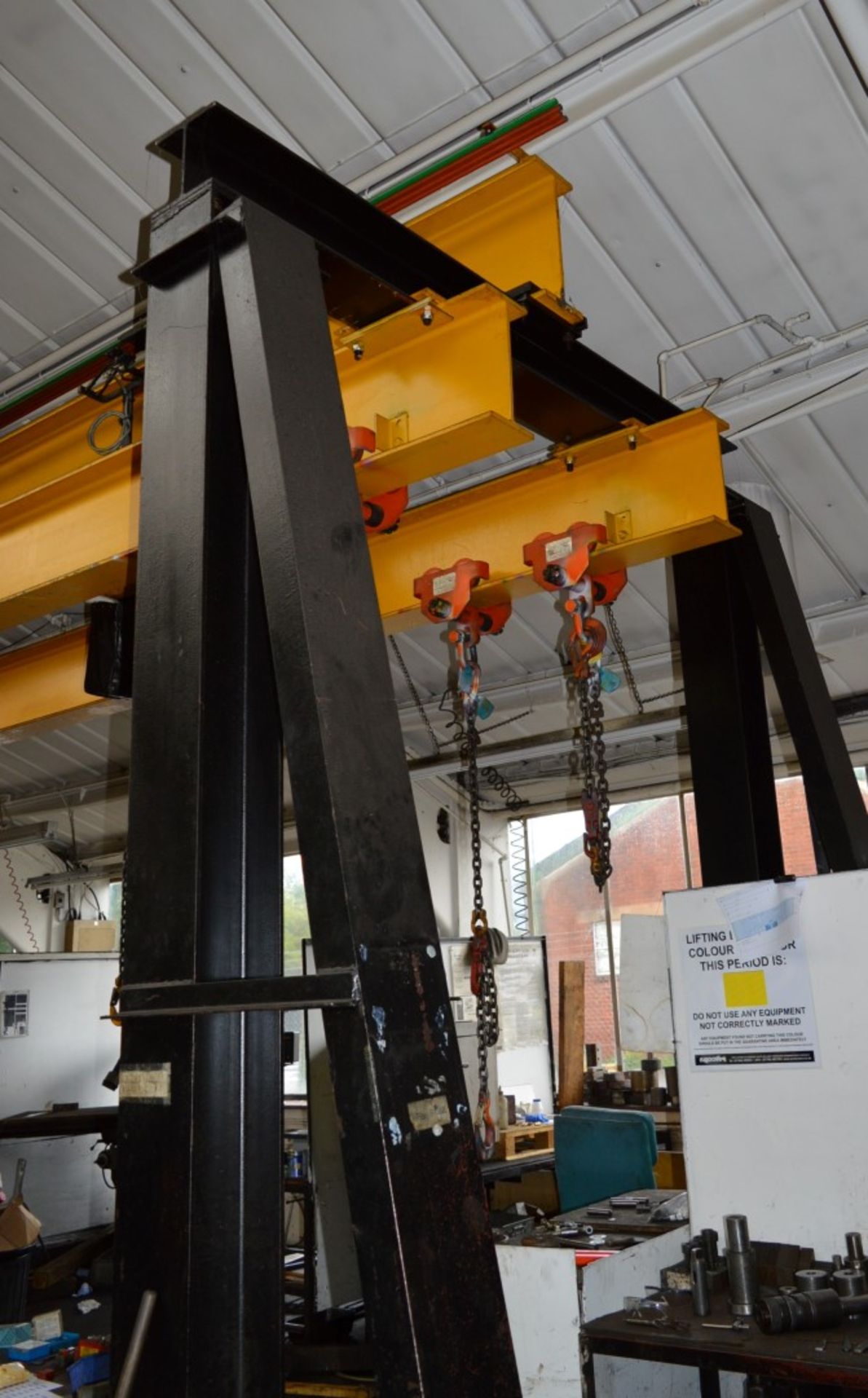 1 x Mercian Dual Rail Overhead Crane - 5 Ton Combined SWL - Fitted With Twelve Masterlift Type - Image 3 of 21