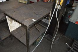 1 x Steel Frame Workbench With Undershelf - CL202 - Ref EN108 - Location: Worcester WR14 - Please