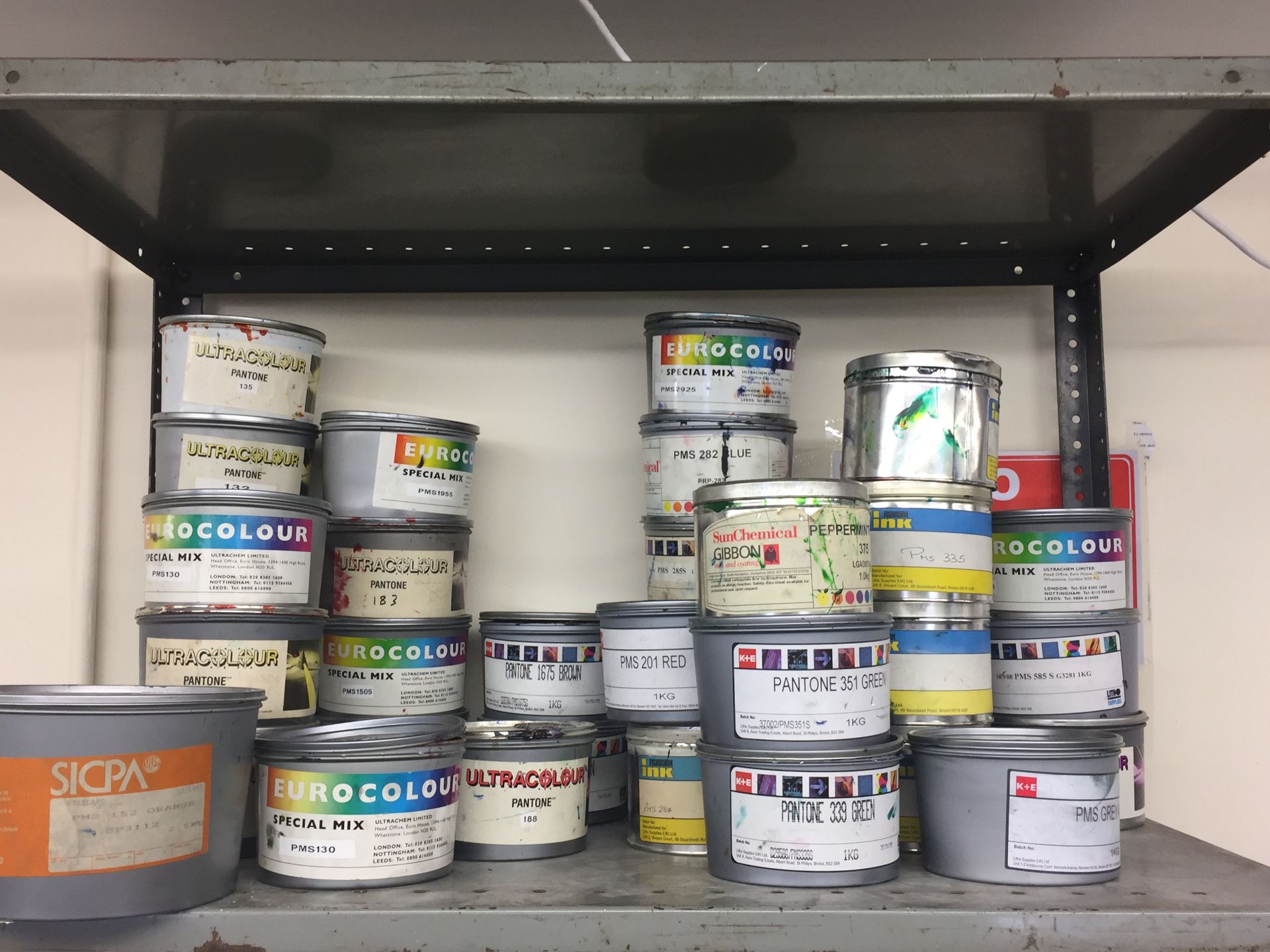 Assortment of Part Used Tins of Ink - CL171 - Location: London, N4