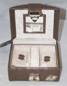 1 x "AB Collezioni" Italian Luxury Jewellery Box (33545) - Ref L138 – With Mirror and Pull Out