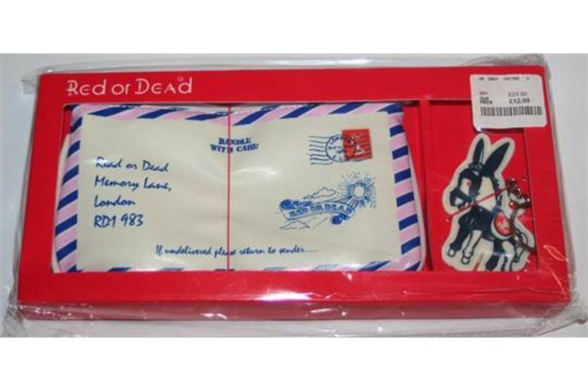 10 x Red or Dead Airmail Bag Purses With Keyrings - Fantastic Gift Sets - Brand New in Packets! - - Image 7 of 8