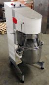 1 x Sammic Planetary Mixer With Whisk, Hook, Paddle - Presented Good Condition - Dimensions: W54 x D