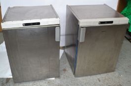 GRAM Undercounter Silver Fridge and Freezer - Ref NCE007 - CL007 - Location: Altrincham WA14 Approx