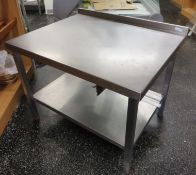 1 x Stainless Steel Preparation Table - Ref: 014 - CL173 - Location: Altrincham WA15Dimensio