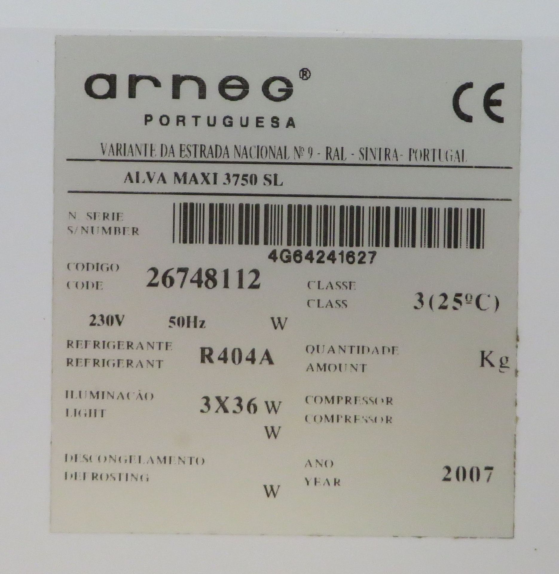 1 x Arneg Portuguesa Alva Maxi 3750SL Open Chiller - Ref: 01 - CL173 - Location: Altrincham WA15 - Image 5 of 6