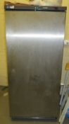 1 x Iarp Silver Fridge - 1702mm x 770mm x 720mm 521 litres - No key but currently unlocked - Ref: 01