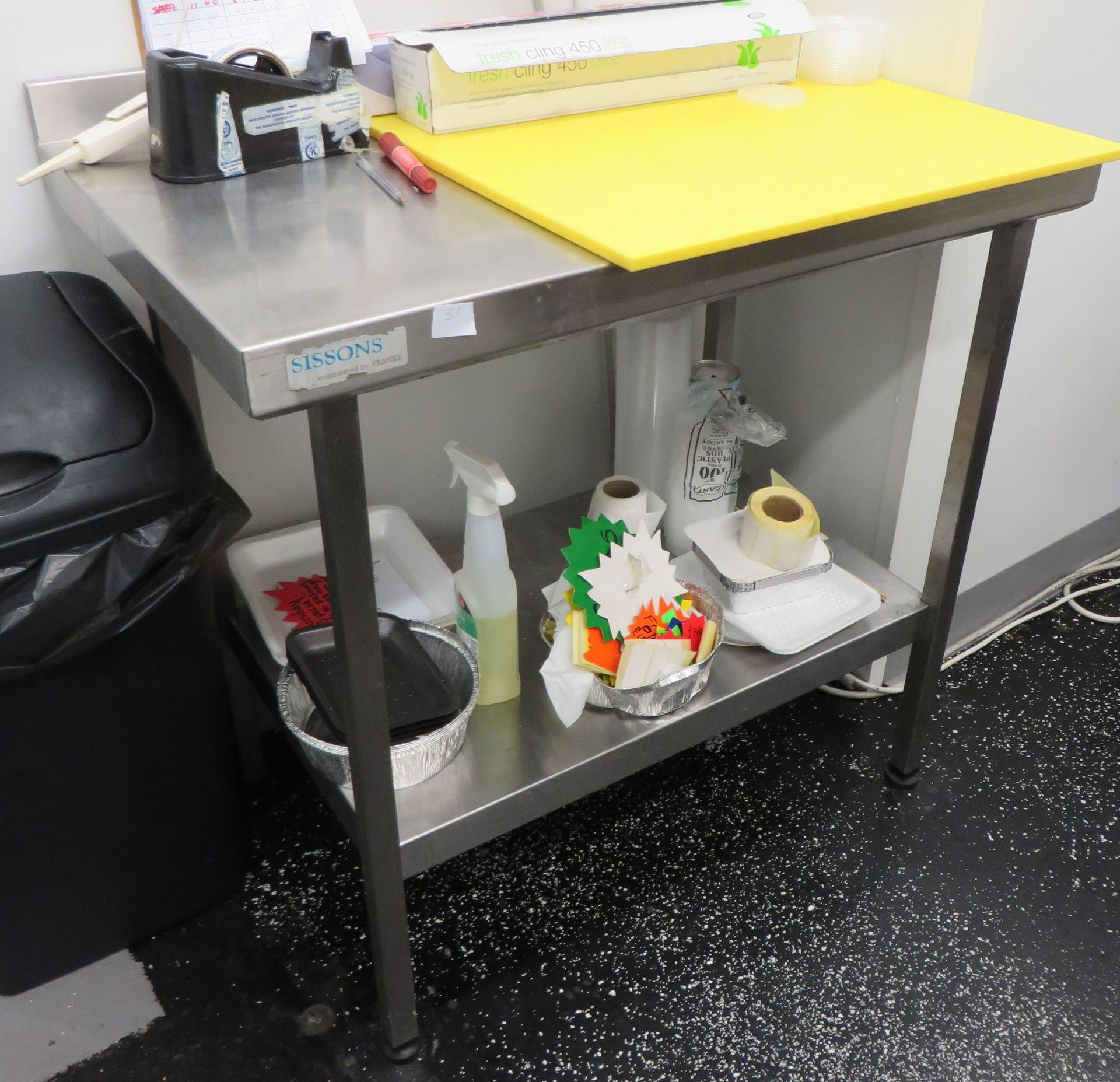 1 x Sissons Stainless Steel Preparation Table - Ref: 031 - CL173 - Location: Altrincham WA15 - Image 2 of 3