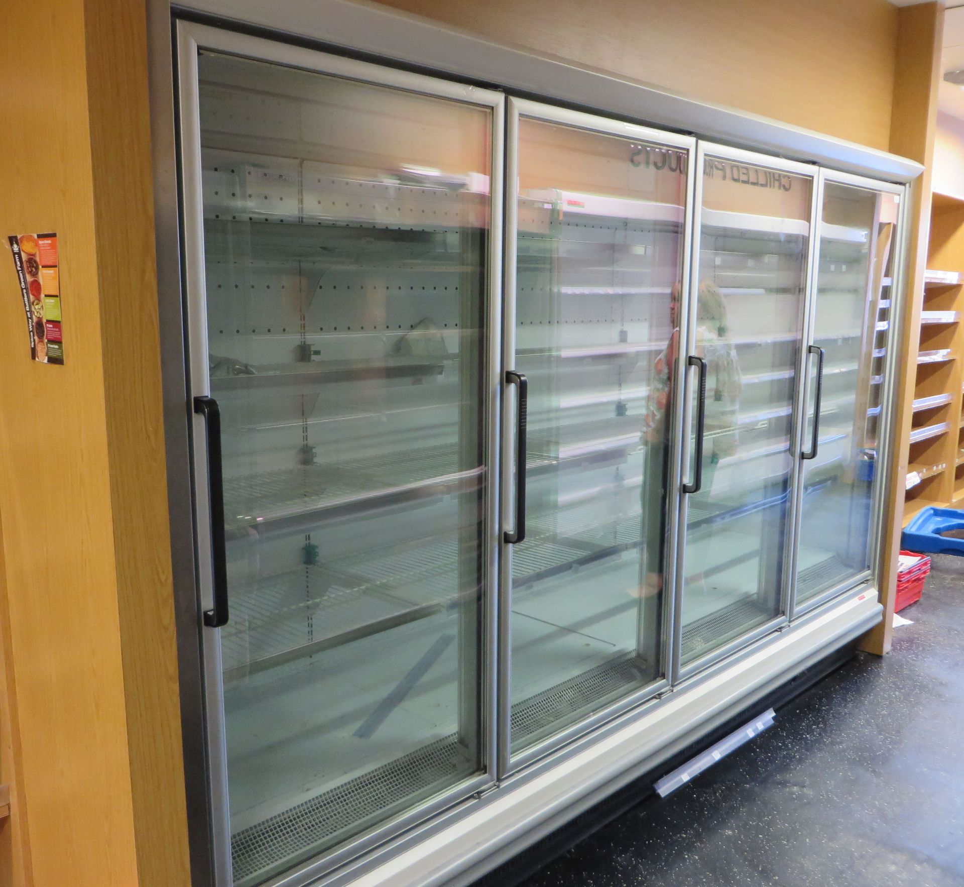 1 x Arneg Portuguesa Brema 5 4P AL205/312 SE 23050 4-Door Vertical Glass Door Freezer - Ref: 04 - CL - Image 3 of 7