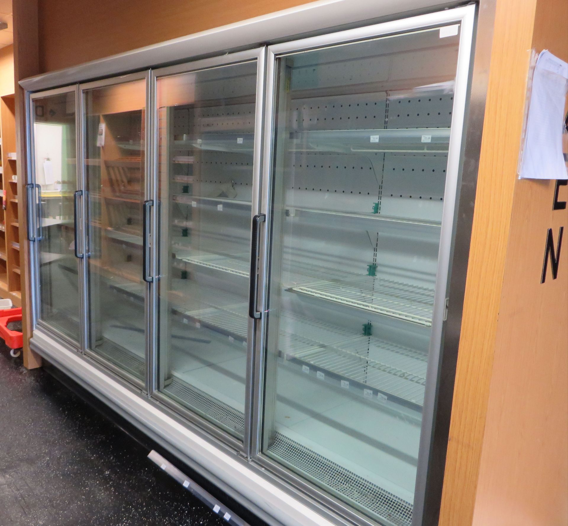 1 x Arneg Portuguesa Brema 5 4P AL205/312 SE 23050 4-Door Vertical Glass Door Freezer - Ref: 04 - CL