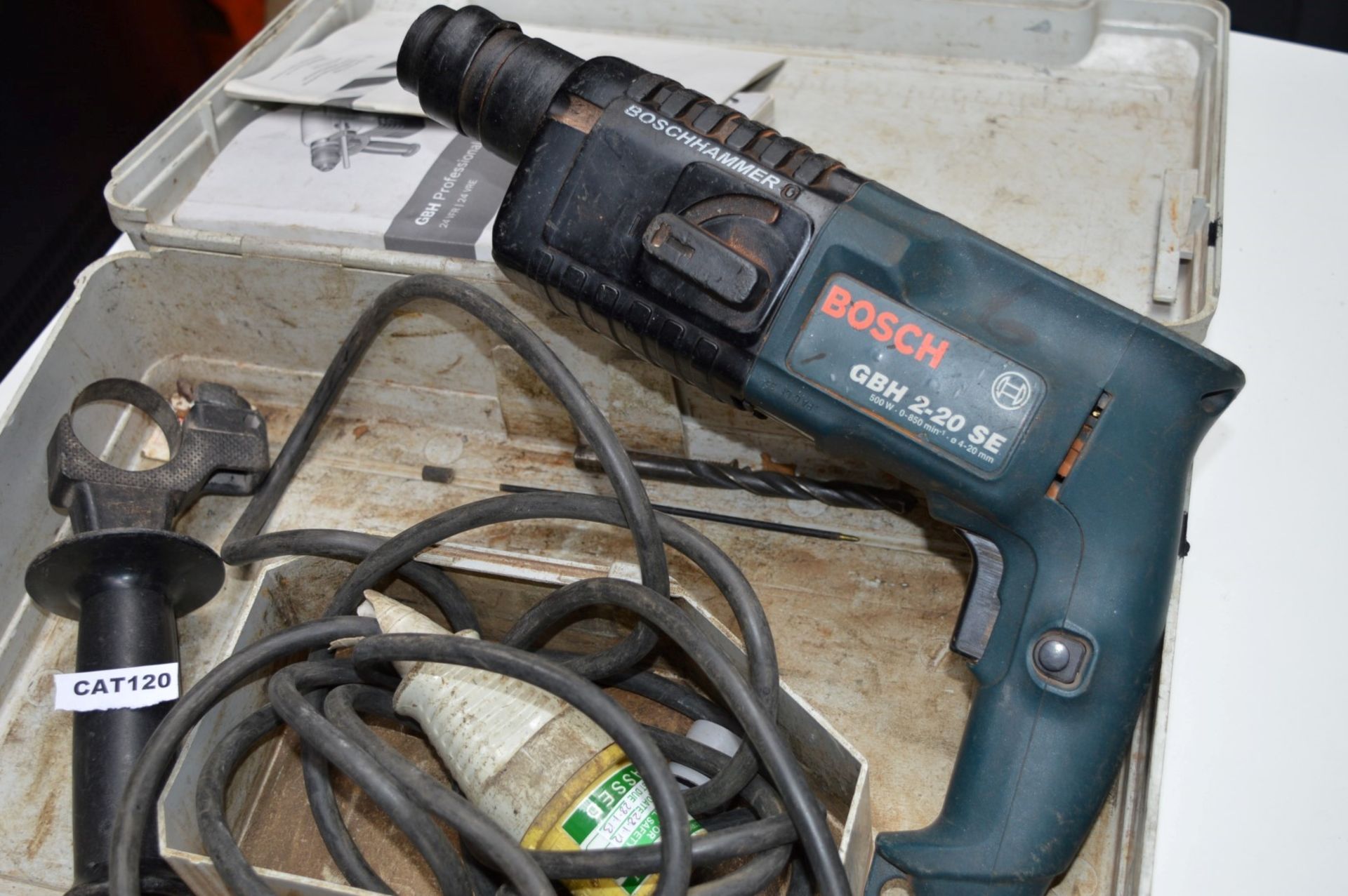 1 x Bosch Rotary Hammer Drill - 110v - Model GBH 2 SE - Includes Protective Case - Tested and - Image 4 of 5