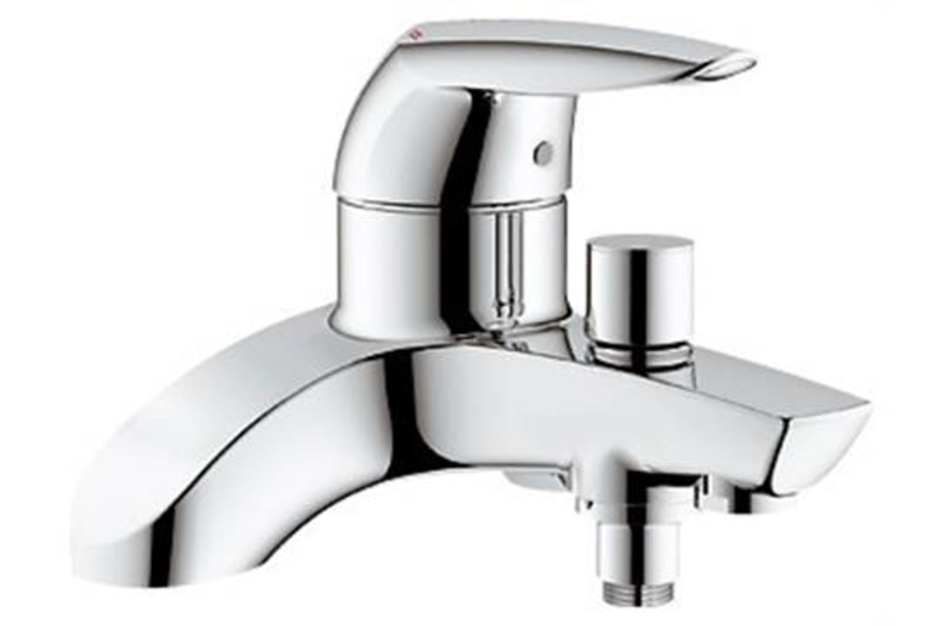 1 x Grohe "Eurodisc" Single Lever Bath/Shower Mixer 1/2" - Chrome Finish - Model: 25108000 - New &